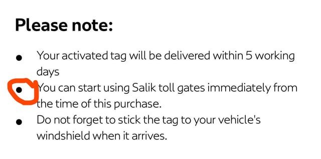 salik tag purchase Dubai